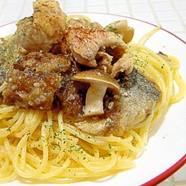 ニシンと白子のパスタ